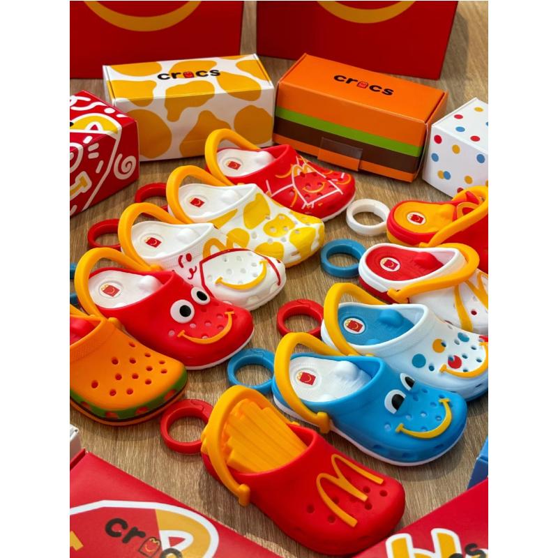 2024 McDonald's Mini Slipper Keychain Happy Meal Toys Figure Collectible Toy Desktop Decoration Kids Birthday Gifts