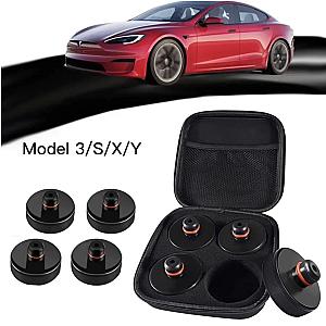 4Pcs Protects Battery And Paint Jack Pad Adapter With Storage Bag Lifting Replacement For Tesla Model 3 Y S X Lift Point Adapter