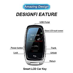 CF920 Modified Universal Remote Display Smart LCD Key Comfortable Entry Auto Lock Keyless Go For Audi/BMW/Ford/Mazda/Toyota/KIA