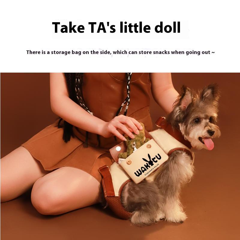 Dog Go Out Single Shoulder with Cat Backpack Pet Strap Breathable Go Out Portable, Leash Can Be Carried Pet Backpack Accessories