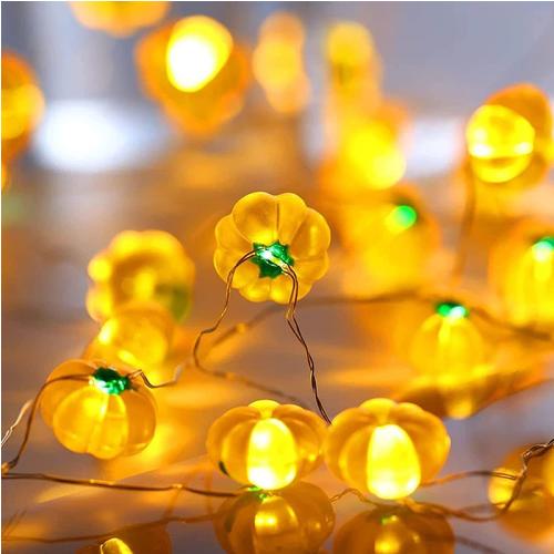 1m 10LED Halloween Pumpkin Hanging Lantern String Light Kids Birthday Party Halloween Home Decoration Lantern Lamp Props