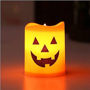 24pcs Electronic Candle Safe Flameless Battery Operated LED Tealight Candles Halloween Atmosphere Lights