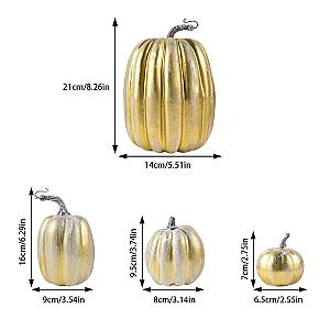 Thanksgiving Artificial Pumpkins Sets Assorted Big and Small Pumpkins Fake Pumpkins Farmhouse Fall Harvest Table Halloween Decor