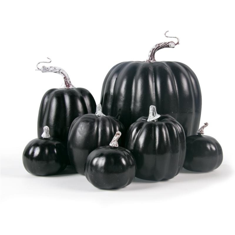 Thanksgiving Artificial Pumpkins Sets Assorted Big and Small Pumpkins Fake Pumpkins Farmhouse Fall Harvest Table Halloween Decor