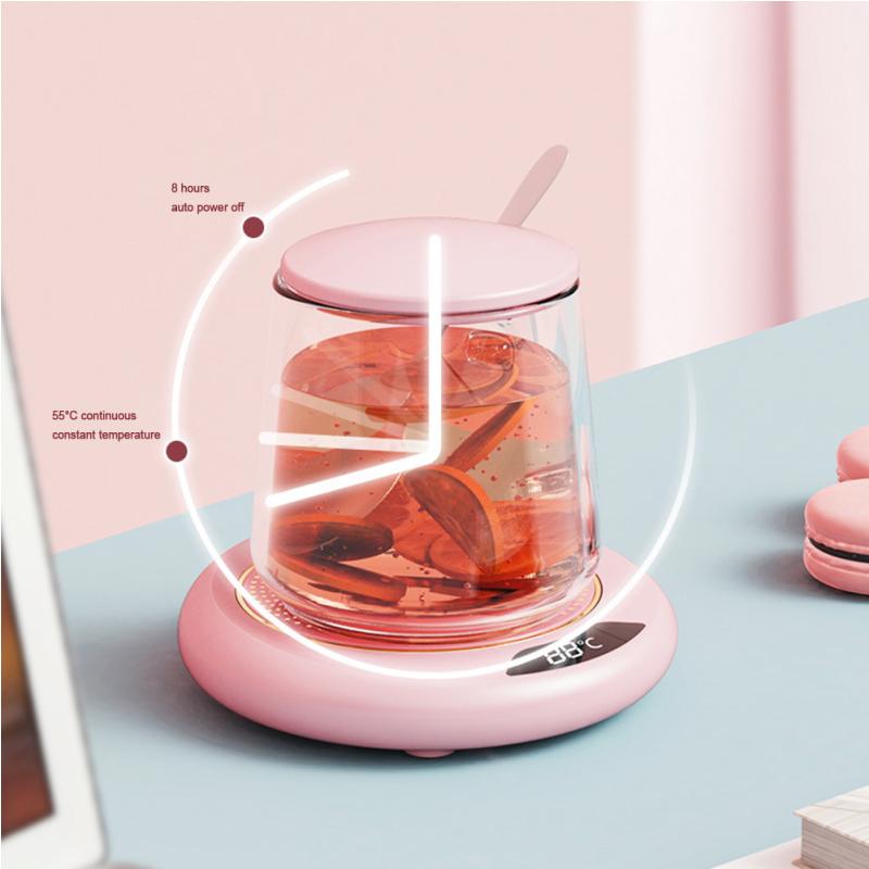 USB Cup Warmer Coffee Mug Heating Coaster 3 Temperature Setting Thermostatic Hot Plate Milk Tea Water Heating Pad Cup Heater