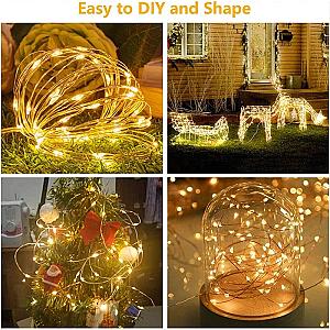 3M LED Curtain String Lights Fairy Decoration USB Holiday Garland Lamp 8 Mode For Home Garden Christmas Party New Year Wedding