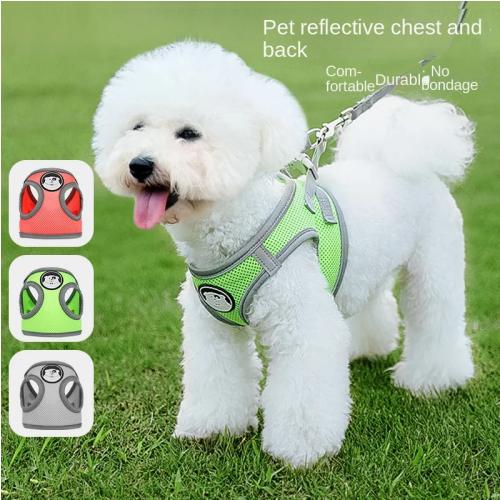 Anti-escape Pet Harness with Breathable Fabric and Reflective Strips Pet Items Dog Leash Pet Leash