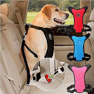 Dog Harness Car Safety Seat Belt Breathable Leash Mesh Chest Strap Multi-function Breathable Pet Supplies Dog Chest Straps