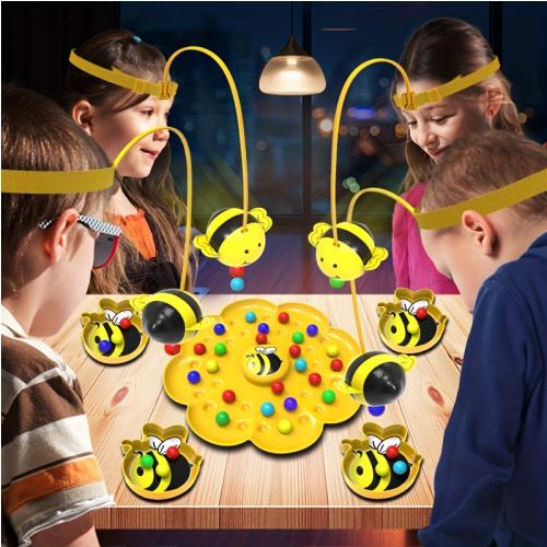 Little Bumblebee Multifunctional Board Game Puzzle Fishing Toys Interactive Educational Toys For Kids Christmas Gift Family Game