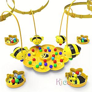 Little Bumblebee Multifunctional Board Game Puzzle Fishing Toys Interactive Educational Toys For Kids Christmas Gift Family Game