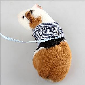 S/L Small Pets Chest Strap Hamster Outdoor Traction Rope Adjustable Harness Leash Vest for Rabbit Hedgehog Chinchilla Guinea Pig