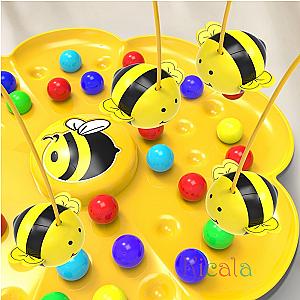 Little Bumblebee Multifunctional Board Game Puzzle Fishing Toys Interactive Educational Toys For Kids Christmas Gift Family Game