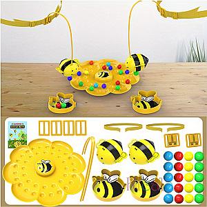 Little Bumblebee Multifunctional Board Game Puzzle Fishing Toys Interactive Educational Toys For Kids Christmas Gift Family Game