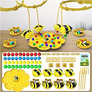 Little Bumblebee Multifunctional Board Game Puzzle Fishing Toys Interactive Educational Toys For Kids Christmas Gift Family Game