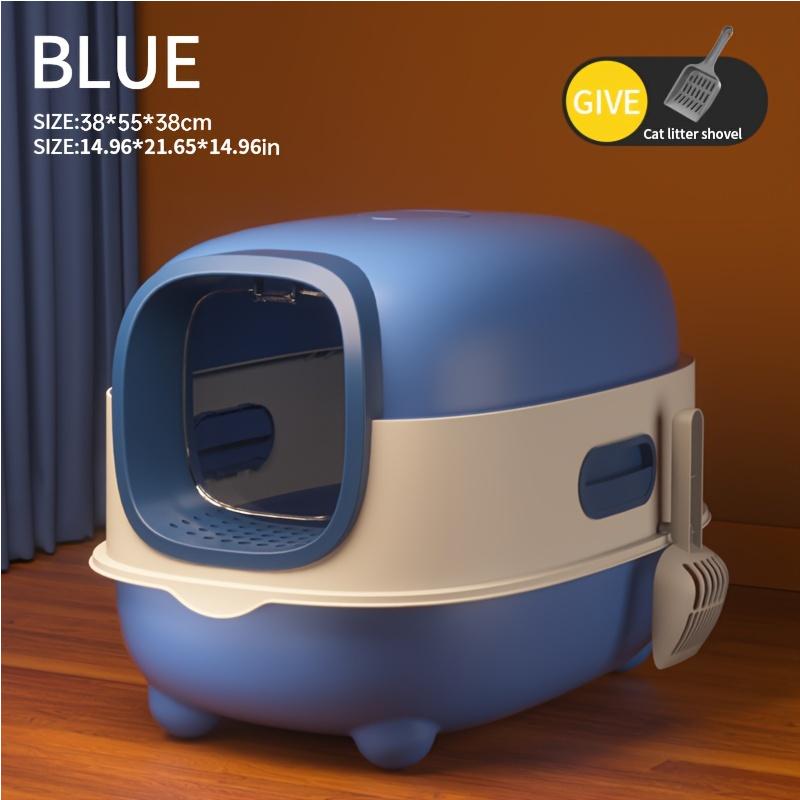 Closed cat litter box, splash proof, odor isolation, dual-purpose, foldable design, can accommodate cats weighing less t