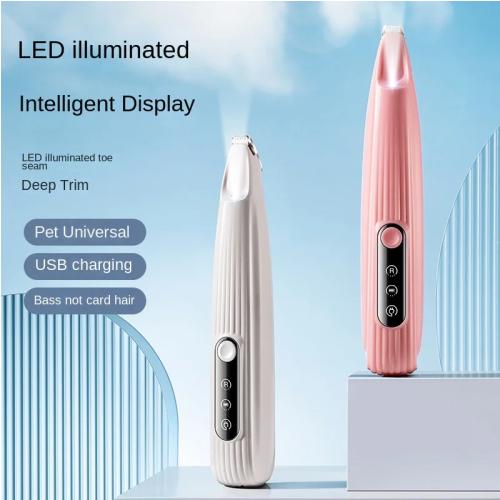 Electric Dog Cat Hair Clippers Ear Eyes Paw Hair Cutter Trimmer USB Charging Pet Grooming Supplies with Scissor