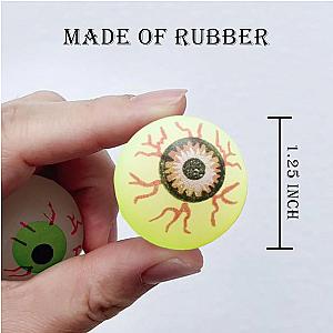 Glow in The Dark Eyeball 32MM Bouncy Ball Halloween Supplies Toys Horror Luminous Scary Ball Kids Toys Gift Fake Eyeballs