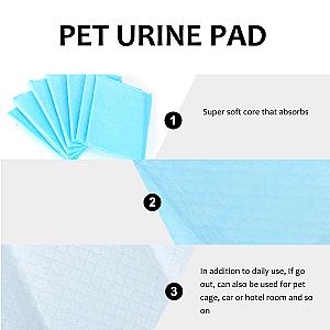 20Pcs Absorbent Dogs Diapers Disposable Puppy Training Pee Pads Quick Dry Surface Mat Clean Cushion Dog Training Home Pet Supply