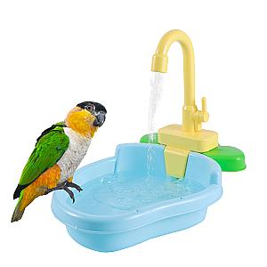 Parrot Perch Shower Pet Bird Bath Cage Basin Parrot Bath Basin Parrot Shower Bowl Birds Accessories Parrot Toy Bird Bathtub 1pc