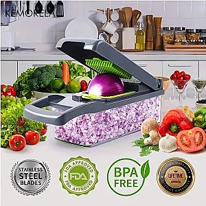 14/16 in 1 Multifunctional Vegetable Chopper Onion Chopper Handle Food Grate Food Chopper Kitchen Vegetable Slicer Dicer Cut