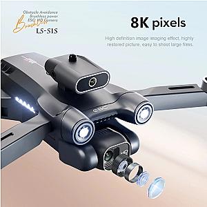 New S1S Mini Drone Caméra 8K Professional Brushless Motor Dron Obstacle Avoidance HD Dual Camera Foldable Quadcopter Toys