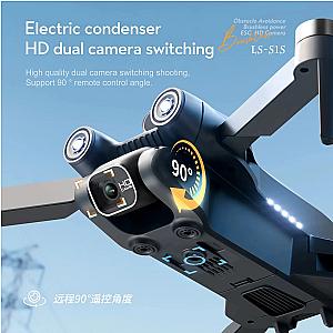 New S1S Mini Drone Caméra 8K Professional Brushless Motor Dron Obstacle Avoidance HD Dual Camera Foldable Quadcopter Toys