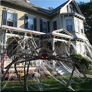 Halloween Big Plush Spider Halloween Decoration Party Props Outdoor Big Spider Decoration Chamber Trick A Prank  Big Spider