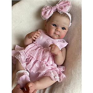 18 Inch Bettie Full Body Soft Silicone Girl Reborn Baby Doll With Painted Lifelike Hair Bebe Reborn Toys