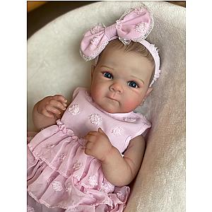 18 Inch Bettie Full Body Soft Silicone Girl Reborn Baby Doll With Painted Lifelike Hair Bebe Reborn Toys