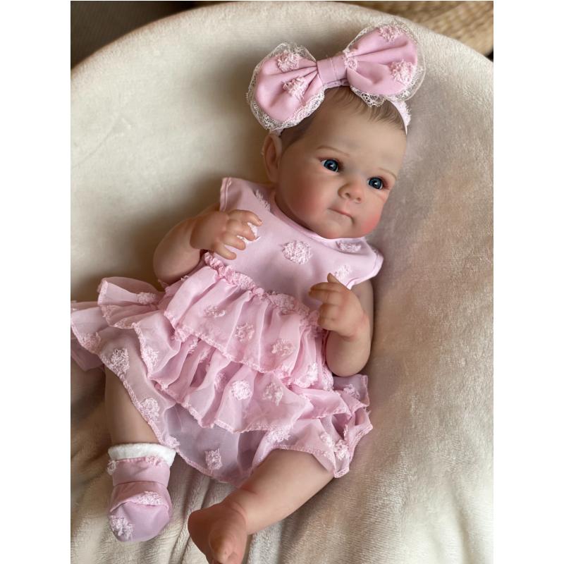 18 Inch Bettie Full Body Soft Silicone Girl Reborn Baby Doll With Painted Lifelike Hair Bebe Reborn Toys