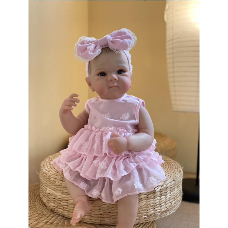 18 Inch Bettie Full Body Soft Silicone Girl Reborn Baby Doll With Painted Lifelike Hair Bebe Reborn Toys