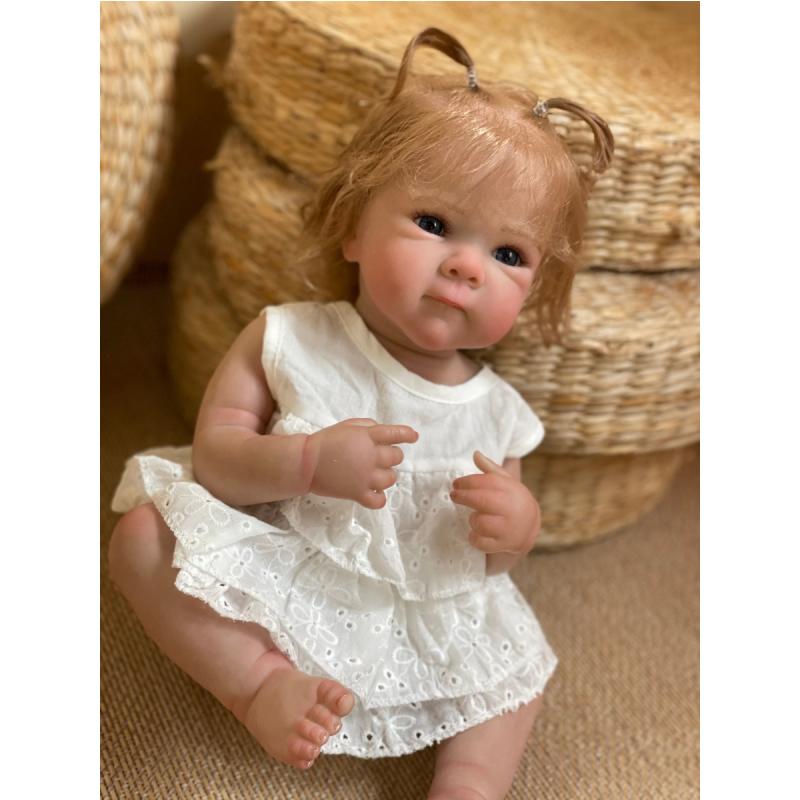 18 Inch Bettie Full Body Soft Silicone Girl Reborn Baby Doll With Painted Lifelike Hair Bebe Reborn Toys